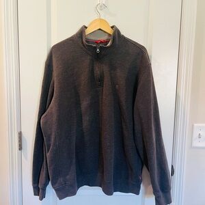 IZOD Gray quarter zip pullover